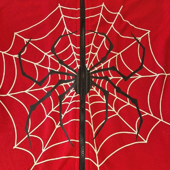 Spider Web Hoodie Sweatshirt - Picture 3 of 14